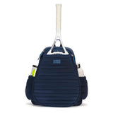 Women's Game On Tennis Backpack Puffer-Bags-Ame and Lulu-GTBP-PUF-Navy-Tennis Express