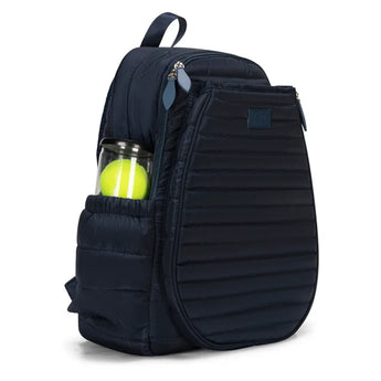 Women's Game On Tennis Backpack Puffer-Bags-Ame and Lulu-GTBP-PUF-Navy1-Tennis Express