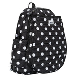 Women's Game On Tennis Backpack Polka Dot Puffer, Ame and Lulu, Tennis Express, GTBP437-B-1
