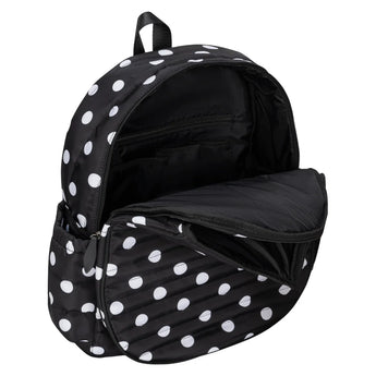Women's Game On Tennis Backpack Polka Dot Puffer, Ame and Lulu, Tennis Express, GTBP437-B-2