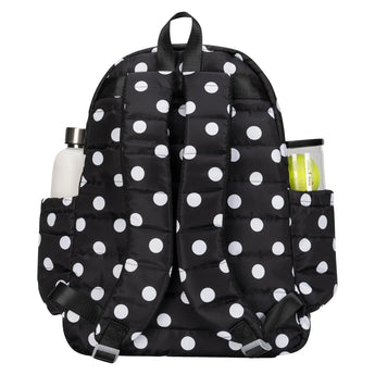 Women's Game On Tennis Backpack Polka Dot Puffer, Ame and Lulu, Tennis Express, GTBP437-B-3