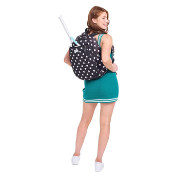 Women's Game On Tennis Backpack Polka Dot Puffer, Ame and Lulu, Tennis Express, GTBP437-B-4