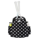 Women's Game On Tennis Backpack Polka Dot Puffer, Ame and Lulu, Polka Dot Puffer, Tennis Express, GTBP437-B-POLKA-DOT-PUFFER-1