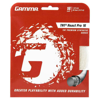 TNT2 React Pro Tennis String-Strings-Gamma-GTRP-SET-16-1-Tennis Express