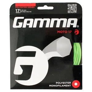 Moto 17G Tennis String Lime-Strings-Gamma-GZMO17LMSET-Tennis Express