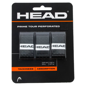 Prime Tour Perforated Tennis Overgrip,Accessories,Head,Black,One Size,Tennis Express,H28534503copy