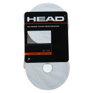 Prime Tour Perforated Tennis Overgrip 30 Pieces,Accessories,Head,White,One Size,Tennis Express,H28536501copy