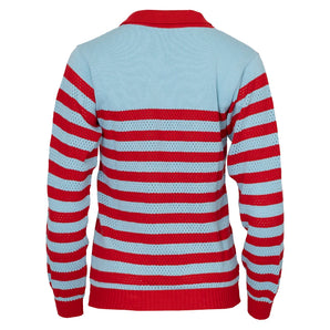 Women's Haley Sweater Light Blue and Red,Apparel,Bubble,,,Tennis Express,HALS-LBR-1
