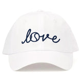 Womens Love Stitched Hat White-Apparel-Ame and Lulu-HAT230-F23-Tennis Express