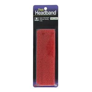 Thick Headband Red-Accessories-Tourna-HB-XRED-Tennis Express