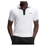 Men's Jersey Tennis Polo,Apparel,Hugo Boss,100 White,S,Tennis Express,HB50559214