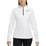Women's Dri-Fit Advantage Tour 1/2 Zip Long Sleeve Tennis Top-Apparel-Nike-HF6582-100-Tennis Express