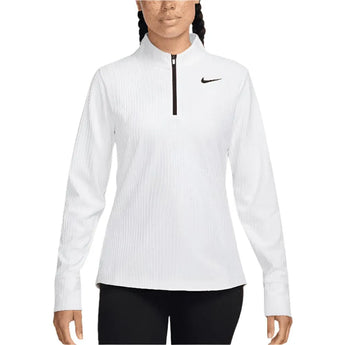 Women's Dri-Fit Advantage Tour 1/2 Zip Long Sleeve Tennis Top-Apparel-Nike-HF6582-100-Tennis Express