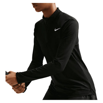 Women's Dri-Fit Victory 1/2 Zip Long Sleeve Tennis Top,Apparel,Nike,,,Tennis Express,HF6586-010_3