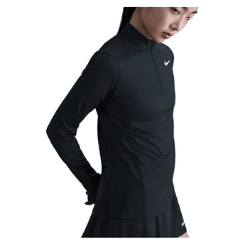 Women's Dri-Fit Victory 1/2 Zip Long Sleeve Tennis Top,Apparel,Nike,,,Tennis Express,HF6586-010_4