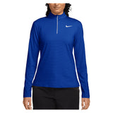 Women's Dri-FIT UV Victory 1/4-Zip Tennis Top Old Royal and White,Apparel,Nike,Old Royal/White,XS,Tennis Express,HF6586-417