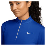 Women's Dri-FIT UV Victory 1/4-Zip Tennis Top Old Royal and White,Apparel,Nike,,,Tennis Express,HF6586-417_2