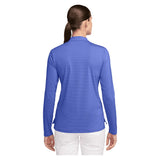 Women's Dri-FIT UV Victory Half Zip Tennis Top Sapphire and White-Apparel-Nike-HF6586-570S26-1-Tennis Express