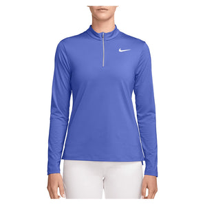 Women's Dri-FIT UV Victory Half Zip Tennis Top Sapphire and White-Apparel-Nike-HF6586-570S26-705566Tennis Express