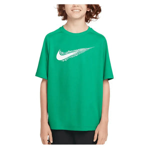 Boys' Dri-FIT Multi Short Sleeve Training Top Stadium Green and White-Apparel-Nike-HF8100-U25-324-3_0e601c77-e307-4657-bda9-a3ad4a58da9f-Tennis Express