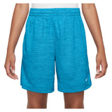 Boys' Dri-FIT Multi Heather Training Shorts Lt Current and Glacier Blue, Nike, Lt Current/Glacier Blue, Tennis Express, HF9006-418H26-LT-CURRENT-GLACIER-BLUE-1