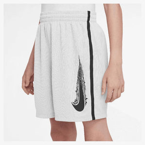 Boys' Dri-Fit Multi Woven Tennis Short White and Black-Apparel-Nike-HF9121-100S25-3-Tennis Express