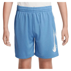 Boys' Dri-FIT Multi Woven Training Short Blue Beyond and White-Apparel-Nike-HF9121-489U25-3-Tennis Express