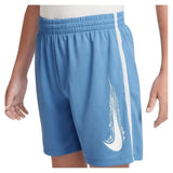 Boys' Dri-FIT Multi Woven Training Short Blue Beyond and White-Apparel-Nike-HF9121-489U25-7-Tennis Express