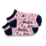 Juniors Happy Feet Tennis Socks-Socks-Ame and Lulu-HFS-T-B-SS-Tennis Express
