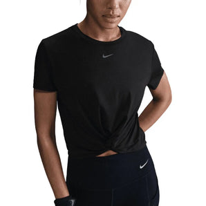 Women's One Classic Twist Short Sleeve Top-Apparel-Nike-HJ1054-010-Tennis Express