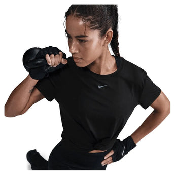 Women's One Classic Twist Short Sleeve Top-Apparel-Nike-HJ1054-010_1-Tennis Express