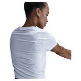 Women's One Classic Twist Short Sleeve Top-Apparel-Nike-HJ1054-100_3-Tennis Express