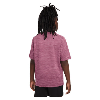 Boys' Dri-FIT Multi Short Sleeve Training Top-Apparel-Nike-HJ3771-641-1-Tennis Express