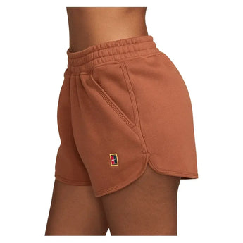 Women's Court Heritage Mid-Rise Fleece Tennis Shorts-Apparel-Nike-HJ8990-246_2-Tennis Express