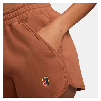 Women's Court Heritage Mid-Rise Fleece Tennis Shorts-Apparel-Nike-HJ8990-246_3-Tennis Express