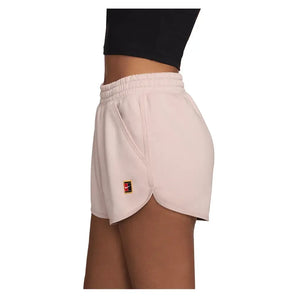 Women's Court Heritage Mid-Rise Fleece Tennis Shorts Silt Red-Apparel-Nike-HJ8990-667_1-Tennis Express