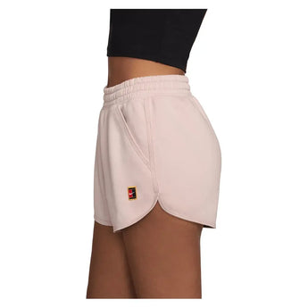 Women's Court Heritage Mid-Rise Fleece Tennis Shorts Silt Red-Apparel-Nike-HJ8990-667_1-Tennis Express