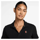 Women's Court Heritage Short-Sleeve Cropped Tennis Polo-Apparel-Nike-HJ8992-010_2-Tennis Express