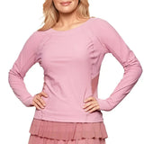 Women's Her Majesty Long Sleeve Tennis Top Malva-Apparel-Bobbe-HM-MVF24-Tennis Express
