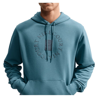 Men's Court Dri-FIT Heritage Fleece Pullover Tennis Hoodie Smokey Blue and New Slate,Apparel,Nike,,,Tennis Express,HM6759-008_3