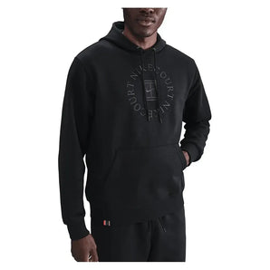 Men's Court Dri-FIT Heritage Fleece Pullover Tennis Hoodie Black and Anthracite-Apparel-Nike-HM6759-010_3-Tennis Express