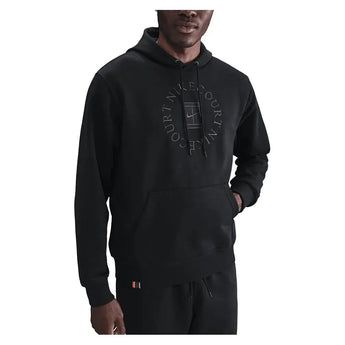 Men's Court Dri-FIT Heritage Fleece Pullover Tennis Hoodie Black and Anthracite-Apparel-Nike-HM6759-010_3-Tennis Express