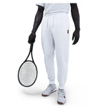 Men's Court Dri-FIT Heritage Fleece Tennis Jogger Pant White-Apparel-Nike-HM6766-100-Tennis Express