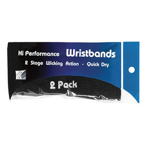 Hi Performance Tennis Wristbands 2 Pack-Accessories-Tourna-HPWB-2-B-Tennis Express