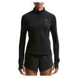 Women's Swift Dri-FIT UV 1/4-Zip Running Top Black and Reflective Silver, Nike, Black/Reflective Silver, Tennis Express, HQ0499-010H26-BLACK-REFLECTIVE-SILVER-1