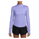 Women's Swift Dri-FIT UV 1/4-Zip Running Top, Nike, 580 Purple Pulse/Reflective Silver, Tennis Express, HQ0499-H26-580-PURPLE-PULSE-REFLECTIVE-SILVER-1