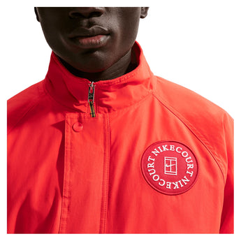 Men's Court Heritage Tennis Jacket Chile Red-Apparel-Nike-HQ1744-673-6-Tennis Express