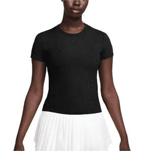 Women's Dri-Fit Advantage Short Sleeve Tennis Top-Apparel-Nike-HQ2994-010-Tennis Express