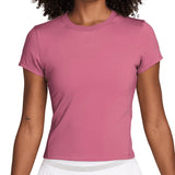 Women's Court Dri-FIT Advantage Short Sleeve Tennis Top,Apparel,Nike,641 Peony/White,XS,Tennis Express,HQ2994-641