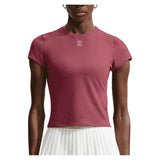 Women's Court Dri-FIT Advantage Short Sleeve Tennis Top,Apparel,Nike,654 Pink Smoke/White,XS,Tennis Express,HQ2994-654